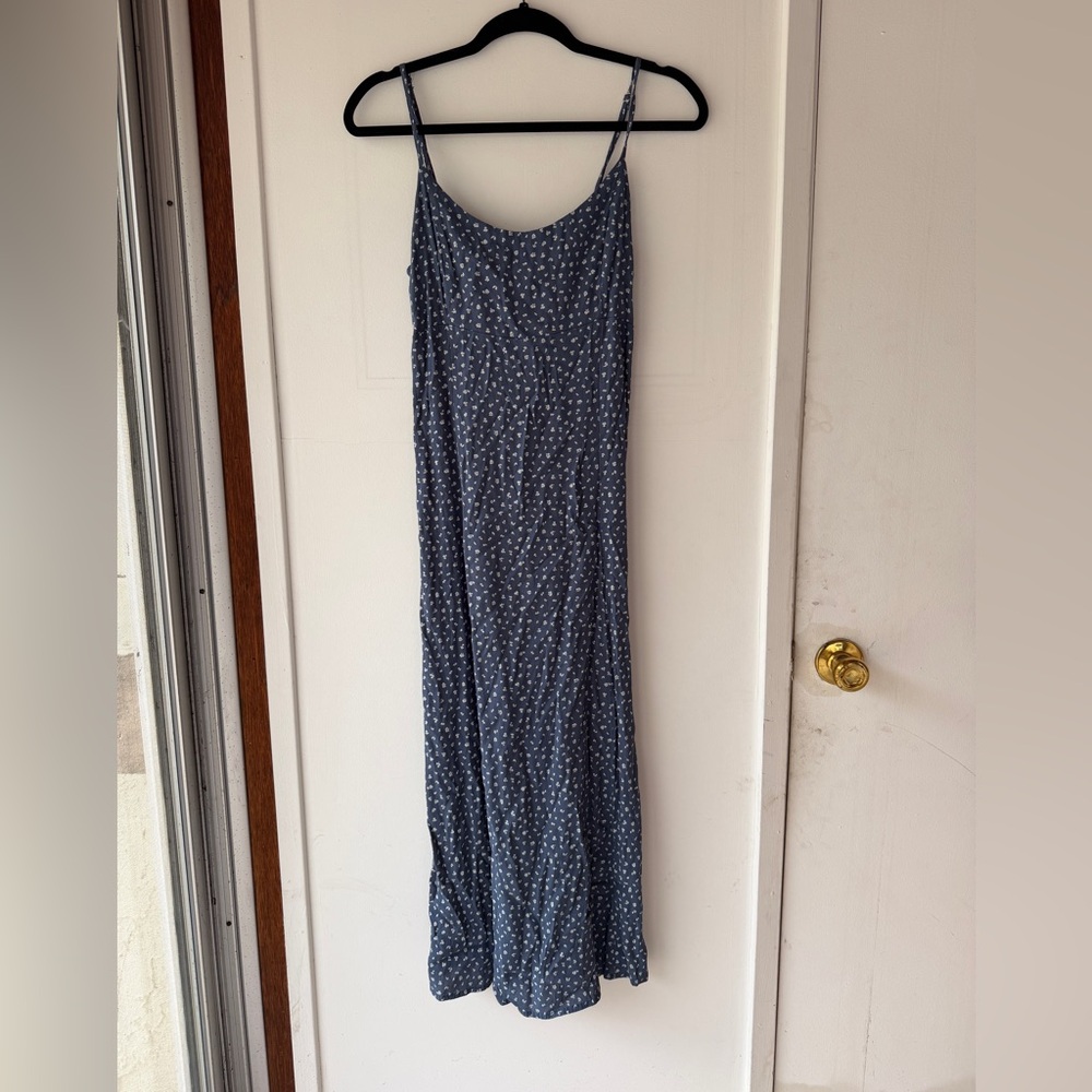 Brandy Melville Navy Floral Midi/Maxi Dress
